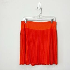 Loft Pleated Mini Skirt Orange